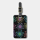 Atomstrukturmuster Gepäckanhänger (Vorderseite vertikal)