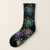 Atomstrukturmuster Socken (Links - Außen)