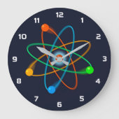 Atomstrukturwissenschaft Große Wanduhr (Vorderseite)