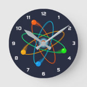 Atomstrukturwissenschaft Runde Wanduhr (Vorderseite)