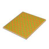 Atomsturm-Sternenexplosion Glitzern Retro-Orange-M Fliese (Seite)