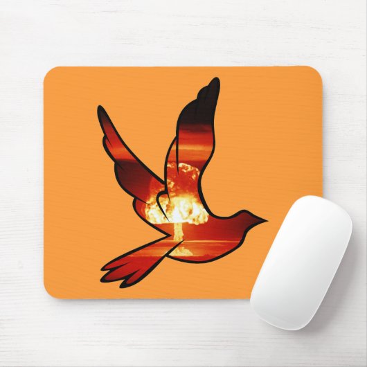 Atomtaubenmushroom Cloud Mousepad Mouse Pad (Mit Mouse)