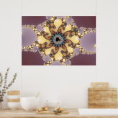 Atomteilchen - Fraktal-Poster Poster (Küche)