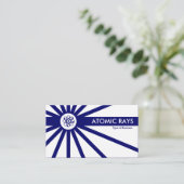 Atomtests - Dunkelblaue Anti-Materie Visitenkarte (Stehend Vorderseite)