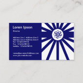 Atomtests - Dunkelblaue Anti-Materie Visitenkarte (Rückseite)