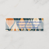 Atomtropfen aus dem Mittelalter Ocker Moderner Ret Mini Visitenkarte (Rückseite)