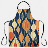 Atomtropfen aus dem Mittelalter Ocker Moderner Ret Schürze (Vorderseite)