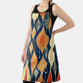 Atomtropfen aus dem Mittelalter Ocker Moderner Ret Schürze (InSitu)