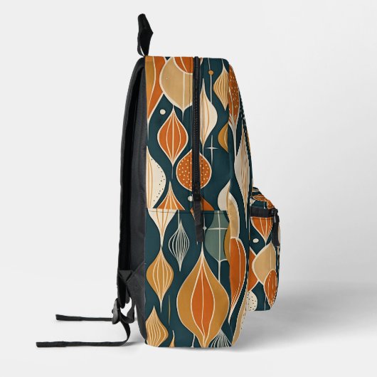 Atomtropfen aus dem Mittelalter Ocker Modernes Ret Bedruckter Rucksack (Links)