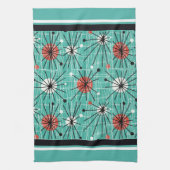 Atomtürkis Geschirrtuch (Vertikal)