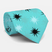 Atomtürkis-Sternexplosion-Krawatte Krawatte (Gerollt)