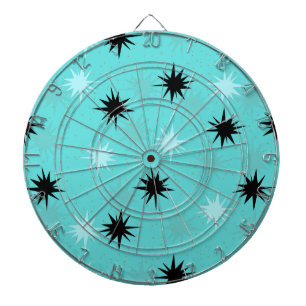 Atomtürkisfarbene Sternexplosion Metal Dart Board Dartscheibe