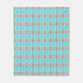 Atomturquoise Dots Fleece Blanket (Vorderseite)