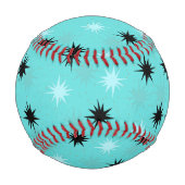 Atomturquoise Sternexplosionen Baseball (Rückseite)