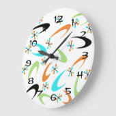 Atomuhr Mitte des Jahrhunderts Große Wanduhr (Winkel)