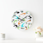 Atomuhr Mitte des Jahrhunderts Große Wanduhr (Zuhause)