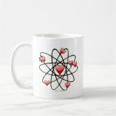 Atomvalentinsrot Herzen Kaffeetasse (Links)