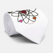 Atomvalentinsrot Herzen Krawatte (Gerollt)