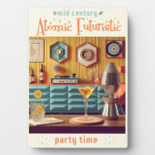 Atomwaffenfuturistisches Party Mitte des Jahrhunde Fotoplatte (Vorderseite)