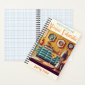 Atomwaffenfuturistisches Party Mitte des Jahrhunde Notizblock (Innen)