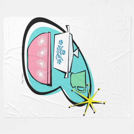 Atomware Design Fleece Blanket (Vorderseite (Horizontal))