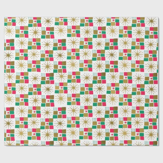Atomweihnachtspapier Geschenkpapier (Flach)