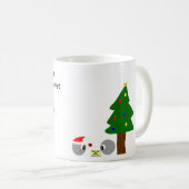 Atomweihnachtsschalenentwurf Kaffeetasse (VorderseiteRechts)