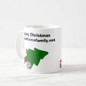 Atomweihnachtsschalenentwurf Kaffeetasse (Vorderseite Links)