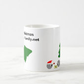 Atomweihnachtsschalenentwurf Kaffeetasse (Mittel)