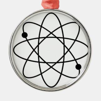 ATOMweihnachtsverzierungs-MITTE DES JAHRHUNDERTS Silbernes Ornament