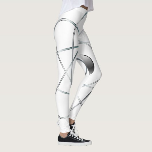 Atomweiße Leggings (Rechts)