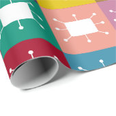 Atomwinkel Geschenkpapier (Rolleneckpunkt)