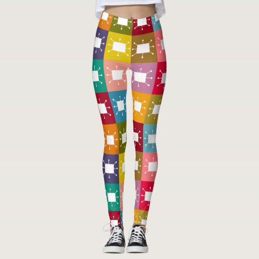 Atomwinkel Leggings (Vorderseite)