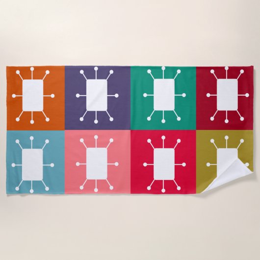 Atomwinkel Strandtuch (Vorderseite)