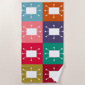 Atomwinkel Strandtuch (Vorderseite)