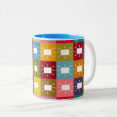 Atomwinkel Zweifarbige Tasse (VorderseiteRechts)