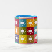 Atomwinkel Zweifarbige Tasse (Mittel)
