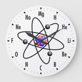Atomwissenschaft/Chemie-Uhr Große Wanduhr