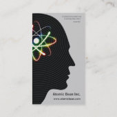 Atomwissenschaftler des verstand| visitenkarte (Rückseite)