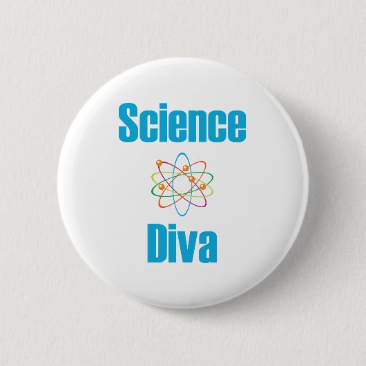 Atomwissenschafts-Diva Button (Vorderseite)