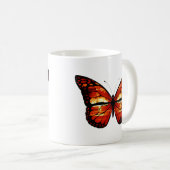 Atomwolkenschmetterling-Tasse Kaffeetasse (VorderseiteRechts)