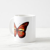 Atomwolkenschmetterling-Tasse Kaffeetasse (Vorderseite Links)
