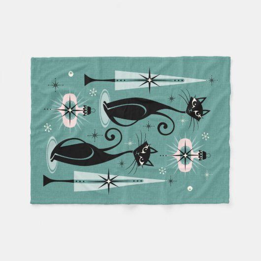 Atomy Kitty Christmas ©studioxtin Fleecedecke (Vorderseite (Horizontal))