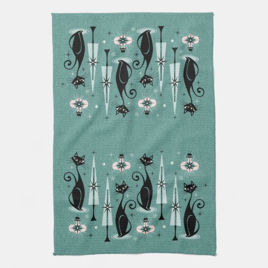 Atomy Kitty Christmas ©studioxtin Geschirrtuch (Vertikal)