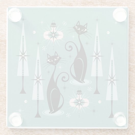 Atomy Kitty Christmas ©studioxtin Glasuntersetzer (Rückseite)