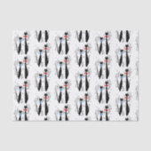 Atomzeit Mitte Jahrhundert Moderne Coole Katzenpaa Seidenpapier (Vorderseite)