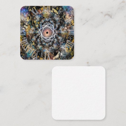 Atomzeit Quadratische Visitenkarte (Vorne/Hinten)