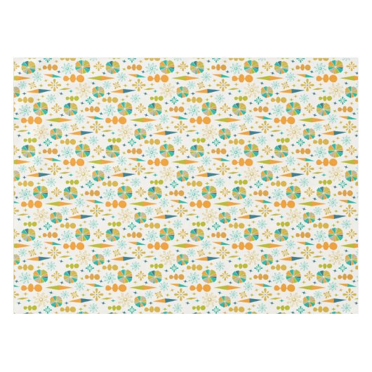 Atomzeitalter Abstrakte Formen Sternexplosion Mitt Tischdecke (Vorderseite (Horizontal))