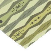 Atomzeitalter Abstrakte Kolumnen Grüne Struktur Kurzer Tischläufer (Ecke)