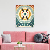 Atomzeitalter aus der Mitte des Jahrhunderts war e Leinwanddruck (Insitu (Wohnzimmer))